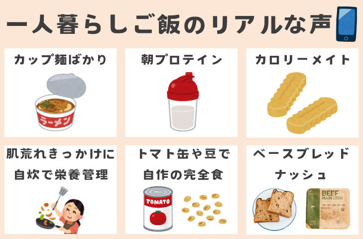 みんなどうしてる?一人暮らしご飯のリアルな声