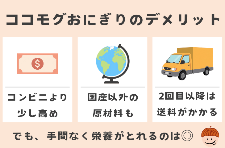 使ってわかったココモグのデメリット